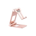 thumbnail image 1 of Matsuzay Soporte para teléfono móvil Plegable Ajustable Soporte de plástico portátil para teléfono inteligente Soporte para organizador de tabletas Electrónica Oro rosa, 1 of 6