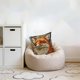 thumbnail image 1 of Bonita funda de cojín decorativa bordada | Cuadrada de 45 cm | Impresión a doble cara | Material de baja pelusa | Para sofá, dormitorio, sala de estar, decoración del hogar, 1 of 6