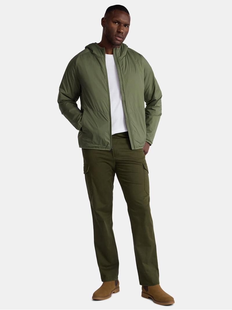 George Men's and Big Men's Lightweight Insulated Hooded Nylon