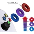 thumbnail image 6 of PlayVital 3 Pairs Silicone BuffeRings Aim Assist Target Motion Control Precision Rings for PS5, for PS4, for Xbox Series X/S, Xbox One, Xbox 360, for Switch Pro, for Steam Deck - 3 Different Strengths, 6 of 8