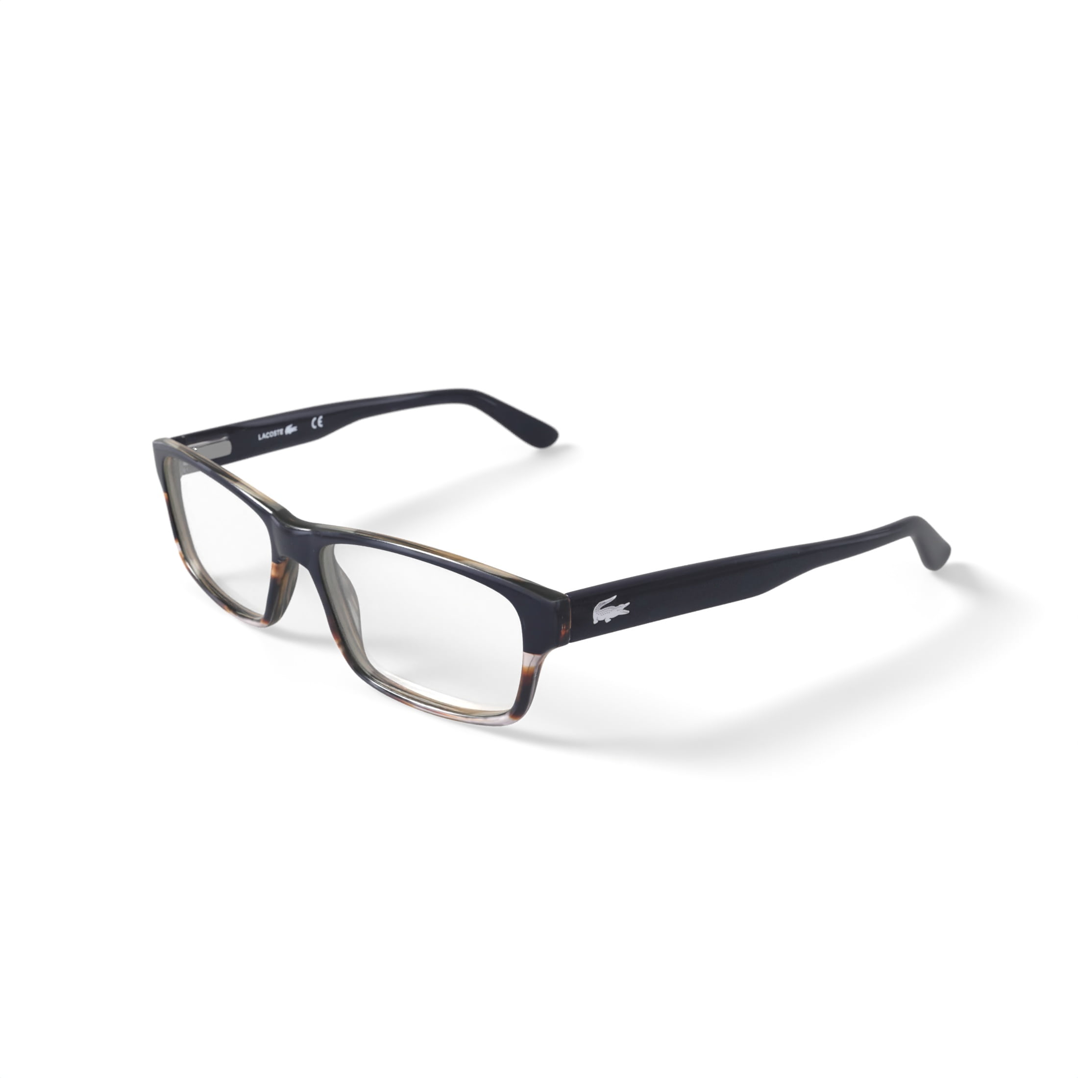Lacoste Men's L2705G Prescription Eyeglasses with Case, Black/Brown