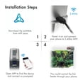 thumbnail image 4 of Automatic Fish Feeder Aquarium Tank Feeding Timer Fish Food Dispenser Adjustable Outlet App Control Voice Control Compatible with Alexa, 4 of 7