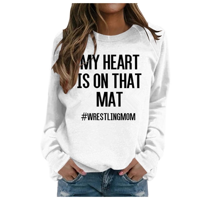 EHQJNJ Sweat-Shirt Jaune pour Femmes Mode Hiver Imprimé Festif de Noël Col Rond avec Poches Sweat-Shirts Graphiques Hiver