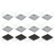 thumbnail image 1 of Protectores de piso para patas de silla Uxcell, tapas de cubierta para patas de silla de fieltro para pisos de madera de 1.5"x1.5" 12 piezas, 1 of 7