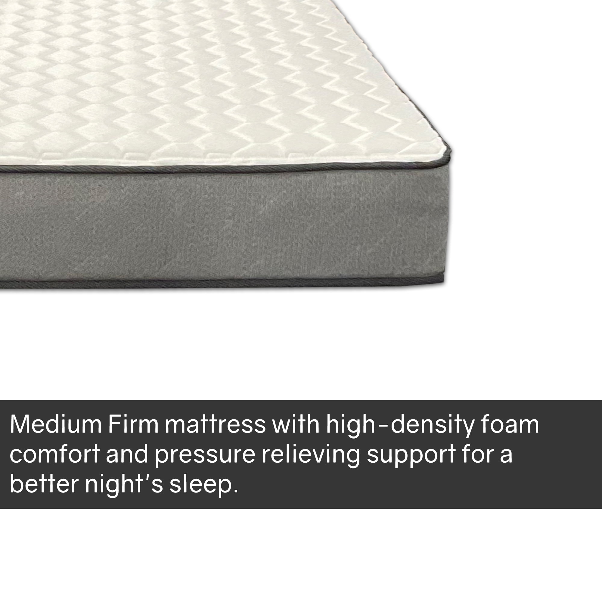Continental Sleep, 7" Memory Foam Mattress, Good for Kids & Adult, 75" X 30", White