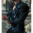 thumbnail image 1 of Camisa tipo cárdigan de cuello polo de manga larga con estampado clásico de verano para hombre, ropa creativa de alta calidad para hombre, 1 of 6