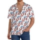 thumbnail image 1 of Fotbe Donkey Camisa Estampada de Manga Corta para Hombre, Casual de Verano, Estilo Playero, Sin Arrugas-Medium, 1 of 5