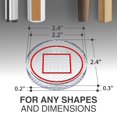 thumbnail image 3 of Protectores para muebles X-Protector 5,6 cm antideslizantes transparentes, 4 piezas, 3 of 7
