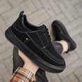 thumbnail image 4 of Men's & Unisex Slip-On Low-Top Sneakers -  Dresses, Business Casual - Easy Wear Upper & Rubber Sole, Soft-Soled Cushioned , Minimalist Solid Color Casual Shoes for Fall, Versatile for Jeans,, 4 of 5