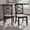 Black, variant on iNSPIRE Q Farmhouse Transitional Antique Black Finish Fabric Dining Chair, Sand (Set of 2)