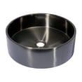 thumbnail image 3 of Eden Bath EB-SS003BK 15.75 in. Round Stainless Steel Vessel Sink with Rim & Drain in Black, 3 of 5