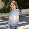 thumbnail image 6 of Piuwrlz Girls Pattern Hooded Sweatshirts for Kids Fall Hood Hoodies Long Sleeve Pullover Gray Size 7 Years, 6 of 8