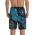thumbnail image 3 of Easygdp Bohemian Turtle Men's Short Pajama Pants, Sleep Shorts, Household Pants, Casual Pants with Pockets - XX-Large, 3 of 9