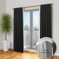 thumbnail image 6 of Double Wrap Around Blackout Curtain Rod Set - 1-inch Diameter Front Rod and 5/8-inch Diameter Back Rod, 28-48 Inch Adjustable, Royal Gold Finish, 6 of 12