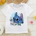 thumbnail image 2 of Camiseta de algodón para niños, camiseta de dibujos animados de Disney Lilo Stitch, camiseta de manga linda de Stitch, camiseta gráfica Y2k, camisetas para niñas y niños, 2 of 5