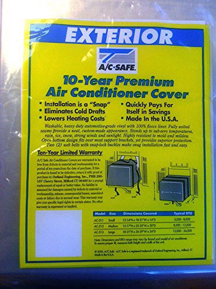 A/C Safe Exterior Cover for Large Window Air Conditioners, AC-513
