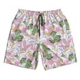 thumbnail image 5 of Goofa Lilies Flowers Printed Mens Swim Trunks Summer Quick Dry Short Beach Swimwear Bathing Suits-Medium, 5 of 9