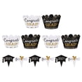 thumbnail image 4 of MasteelfCA 3 Sets Novel Graduation Paper Cake Toppers Decorative Cupcake Picks Cake Rims, 4 of 7