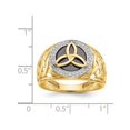 thumbnail image 4 of Mens Black Onyx Trinity Ring inw 14K Yellow Gold (SIZE 10), 4 of 4
