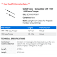 thumbnail image 2 of Clutch Cable - Compatible with 1984 - 1985 Isuzu Trooper, 2 of 2