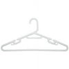 Wisconic Heavy Duty Adult Plastic, Slotted Hangers 36 Pack, White 19 x .33 x 9.25
