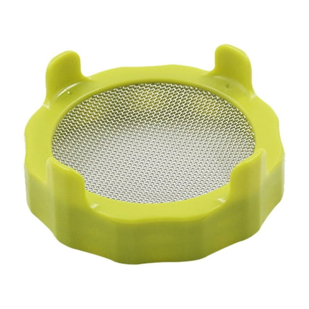 Tapas con rejilla para tarros para germinar Tapas para conservas Tarros de boca ancha de acero inoxidable Kit de germinación Germinador Bandeja de agua Cultivar brócoli