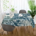 thumbnail image 3 of Yayeee Tablecloths 60" x 108" Rectangle Wrinkle Resistant Party Table Cover, Green Flourishing Garden, 3 of 8
