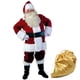 thumbnail image 1 of Disfraz de Papá Noel, disfraz de actuación navideña, cosplay, conjunto de disfraz navideño de terciopelo dorado, 1 of 5