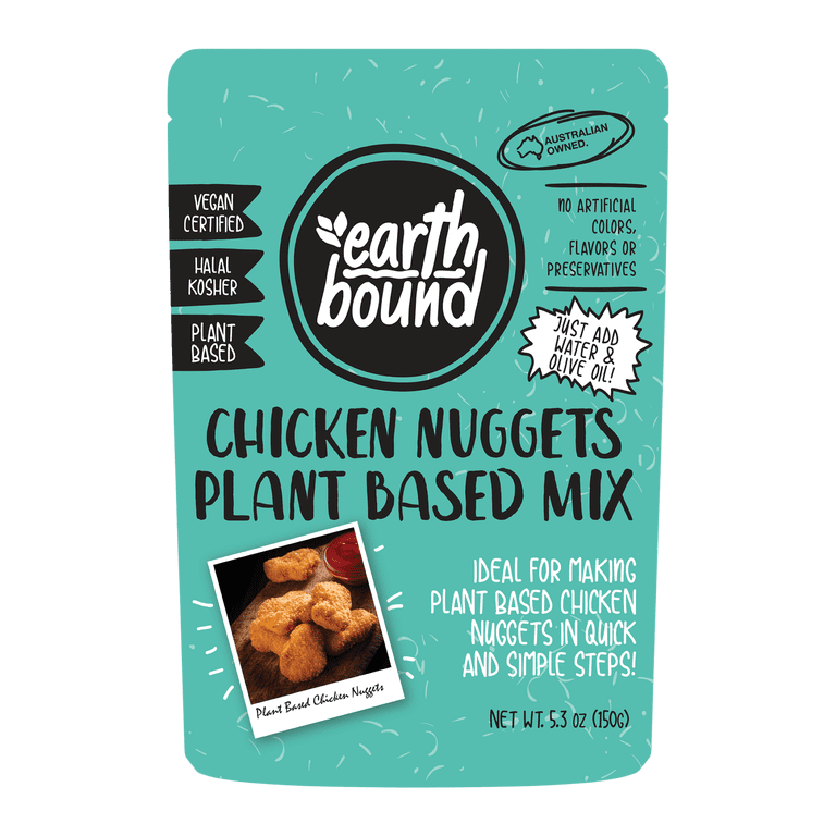 (3 pack) Earth Bound Chicken Nugget Plant Based Mix, 5.3 oz