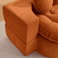 thumbnail image 3 of Sofá de piso sobredimensionado para salón dormitorio, silla de bolsa de frijol para adultos, sofá de bolsa de frijol Loveseat ultra suave, silla de lectura acogedora con relleno, 3 of 5