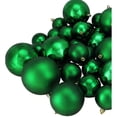 thumbnail image 2 of Northlight Shatterproof Christmas Ball Ornaments - 2.25" to 4" (100mm) - Green - 50ct, 2 of 6