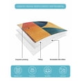 thumbnail image 5 of Quilts Full Size, Abstract Geometric Soft Comforter Bedding Set for Bed, Orange Neutral Modern Art Lightweight Quilted Bedspread with Pillow Cover(2 Pieces) for All Season, 78x90 Inch, 5 of 6