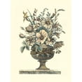 thumbnail image 2 of Piranesi, Roy 25x32 Gold Ornate Wood Framed with Double Matting Museum Art Print Titled - Flowers in an Urn II - Sepia, 2 of 4