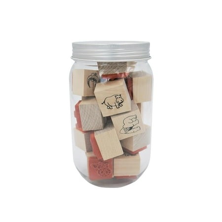 UPC: 0191518392074 | Safari Jar of Wood Stamps by Recollections™