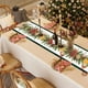 thumbnail image 5 of Mantel navideño de 72 x 13 pulgadas, bandera navideña para mesa, impermeable, decoración para mesa de centro, mantel largo, suministros de decoración navideña., 5 of 5