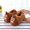 thumbnail image 4 of Funny Poo Slippers Cute Expressions Warm Memory Foam Plush House Shoes Soft And Comfortable Non-slip Winter Slippers, 4 of 5