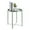 Green, variant on HOMRITAR Side Table Round Metal, Outdoor Side Table Small Sofa End Table Indoor Accent Table Round Metal Coffee Table Waterproof Removable Tray Table for Living Room Bedroom Balcony Office Green