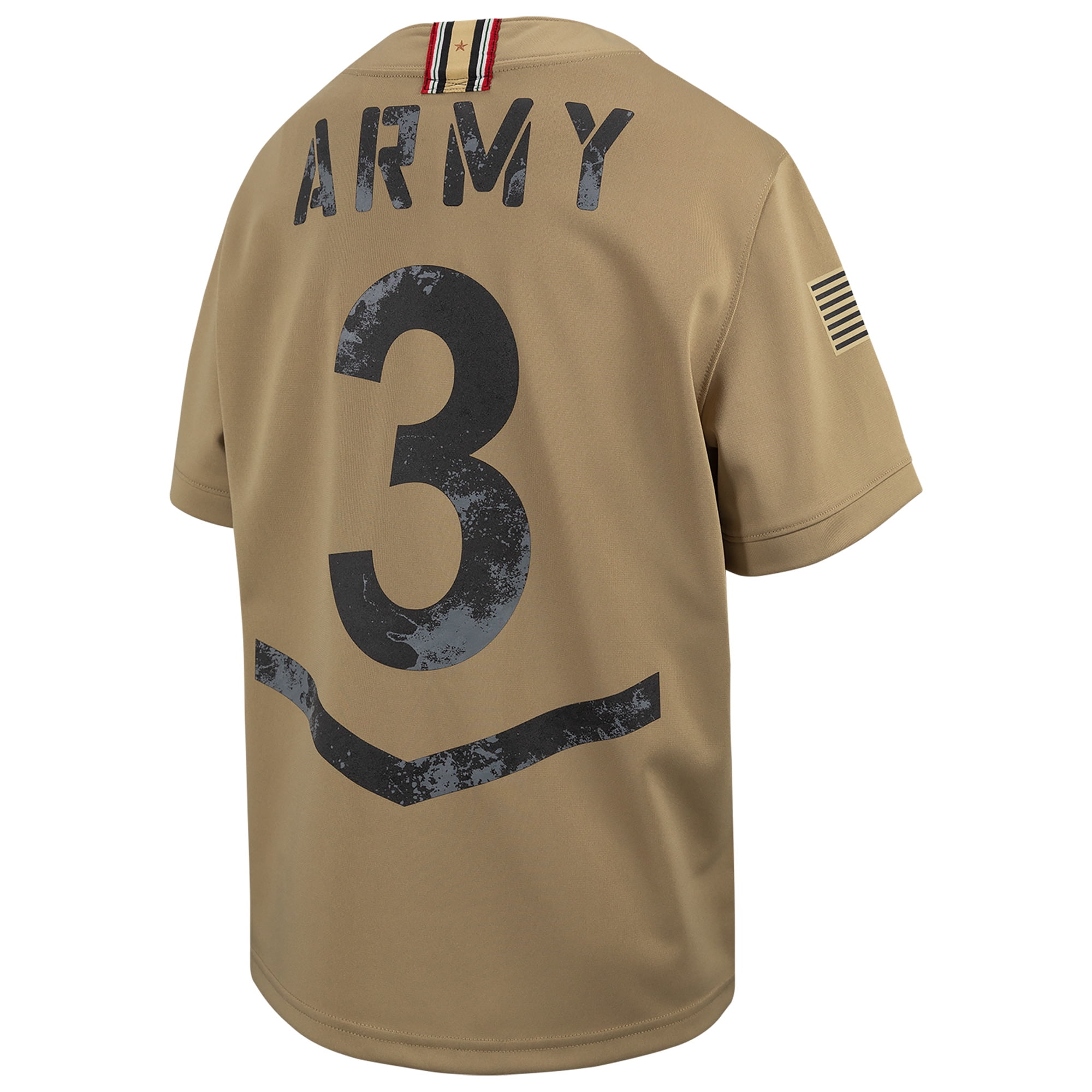 Youth Nike #3 Tan Army Black Knights 2023 Rivalry Collection Game