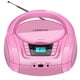 thumbnail image 1 of Reproductor de CD portátil LONPOO Boombox, Bluetooth, radio FM USB, 28 cm, 1 of 8