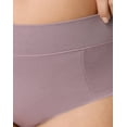 thumbnail image 4 of Playtex Tummy Smoothing Hipster Underwear Pack, Moisture-Wicking, 3-Pack (Plus Sizes) Vint Mauve/Black/Heirloom White Dot L, 4 of 4