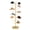 Gold, variant on ToppiJoy 8-Tier Freestanding Hat Rack Stand, Rotating Hats Display Rack with 40 Hat Positions, Metal Retail Wig Hat Display Stand with Wheels (White)