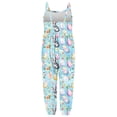 thumbnail image 6 of ITSAME Jumpsuit for Toddler Girls, Easter Print Backless Lightweight Festival Fashion Casual Romper Blue 3T, 6 of 7