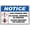Warning Sign 2, variant on Notice Lead Shielding Area Sign - 8"x12" Aluminum Tin Warning Sign for Home, Outdoor Garden, Lab, Workshop