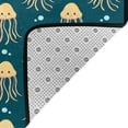 thumbnail image 4 of Area Rugs For Living Room Decor - Cute Yellow Jellyfish Soft Anti Slip Throw Washable Rugs 5x7 For Bedroom, Indoor Carpet For Bedroom Living Room 80x58In, 4 of 7