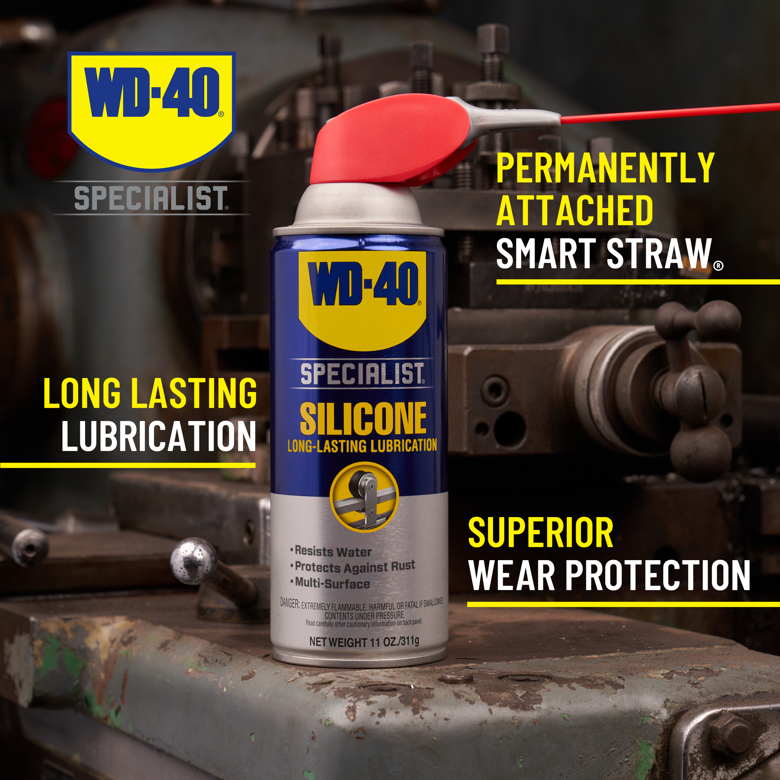 WD-40® Specialist® Water Resistant Silicone Lubricant, 11 Oz - image 3 of 9