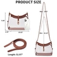 thumbnail image 4 of FALAN MULE Clear Crossbody Bag for Women, Small Transparent Shoulder Purse for Concerts and Sports Events, 4 of 7