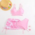thumbnail image 6 of Babcutegg Swim Suit for Kid Girls Hollowed-out Regular Fitting Graphic Girls 2PC Swim Clothes Pink Size 11-12, 6 of 7