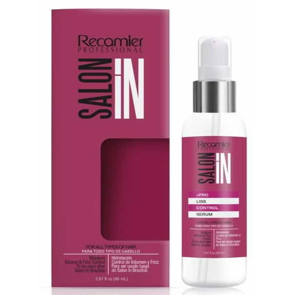 RECAMIER PROFESSIONAL SALON IN Pro Liss Control Hair Serum for Anti Frizz Control Volumen 2.87 oz