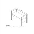 thumbnail image 2 of Bestar Pro-Biz Simple Workstation in Cappucino Cherry, 2 of 2