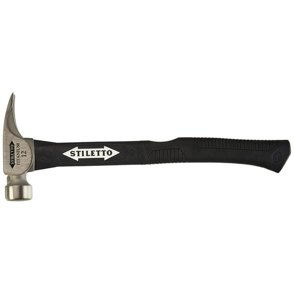 Stiletto 12 Oz. Smooth-Face Framing Hammer with Fiberglass Handle TI12SC-F
